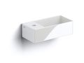 Lave-mains design, 18 x 35 cm, robinetterie  gauche - NEW FLUSH 3 LEFT