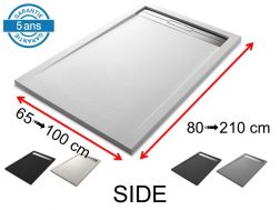 Receveur de douche caniveau extra plat - SIDE 100
