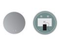 Miroir rond, clairage en faade, double capteur : anti-bue et ON/OFF - COIMBRA