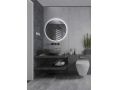 Miroir rond, clairage en faade, double capteur : anti-bue et ON/OFF - COIMBRA