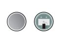 Okrągłe lusterko, przednie oświetlenie, podwójny czujnik: przeciwmgielny i ON/OFF - EVORA