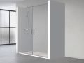 Porte de douche double, battante - AC 207 - 90