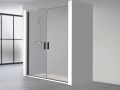 Porte de douche double, battante - AC 207 - 90