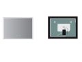 Rectangular mirror, front lighting, adjustable LED color - LEIRIA