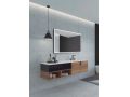 Miroir rectangulaire, clairage frontal, couleur LED ajustable - LEIRIA