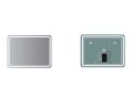 Miroir rectangle, coin arrondi, clairage en faade - PORTALEGRE