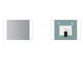 Miroir rectangulaire, clairage frontal, couleur LED ajustable - ACORES