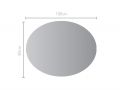 Miroir ovale, rtro clair, lumire blanche - MARFA