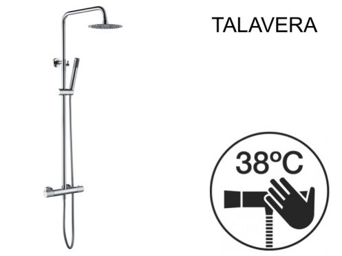 Colonne de douche, thermostatique - TALAVERA CHROME