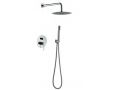 Douche encastrable, mlangeur, ciel de pluie rond  25 cm - TALAVERA CHROME