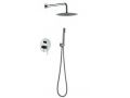 Indbygget brusebad, mixer, rundt regndÃ¦ksel Ã˜ 25 cm - TALAVERA CHROME