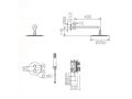 Built-in shower, thermostatic and rain shower head Ø 25 cm - TALAVERA CHROME