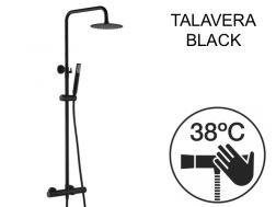 Bruser/badekarsøjle, termostatisk - TALAVERA BLACK