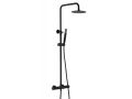 Colonne douche / baignoire, thermostatique - TALAVERA NOIR MAT
