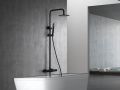 Colonne douche / baignoire, thermostatique - TALAVERA NOIR MAT