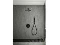 Built-in shower, thermostatic and rain shower head Ø 25 cm - TALAVERA BLACK