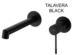 ForsÃ¦nket vÃ¦gmonteret vandhane, enkelt greb, lÃ¦ngde 194 mm - TALAVERA BLACK