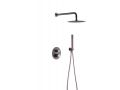 Ingebouwde douche, thermostatische en regendouchekop Ã˜ 25 cm - TALAVERA ANTHRACITE / OLD ROSE 