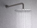 Indbygget brusebad, termostat og regnbrusehoved Ã˜ 25 cm - TALAVERA BRUSHED NICKEL 