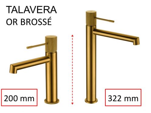 Robinet Lavabo design, melangeur, hauteur 200 et 322 mm - TALAVERA OR BROSS�