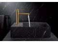 Design wastafelkraan, mengkraan, hoogte 200 en 322 mm - TALAVERA BRUSHED GOLD