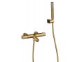 Badmengkraan met douche, thermostatisch - TALAVERA BRUSHED GOLD 