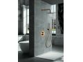 Ingebouwde douche, thermostatische en regendouchekop Ã˜ 25 cm - TALAVERA BRUSHED GOLD 