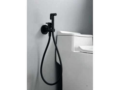 Robinetterie douche pour wc, encastré, melangeur - BRAGA NOIR