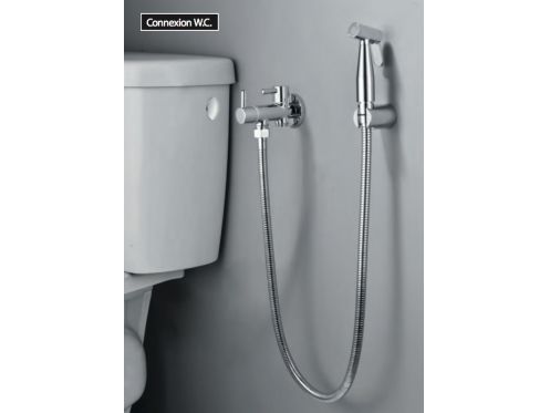 Robinetterie douche pour wc, encastré, melangeur - MAJORQUE CHROME