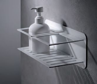 Support pour savons et flacons de douche - BILBAO WHITE