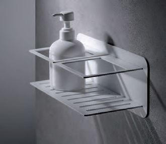 Uchwyt na mydła i butelki pod prysznic - BILBAO WHITE