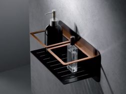 Houder voor zeep en doucheflessen - BILBAO BLACK OR ROSE