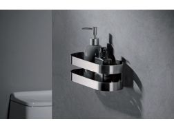 Support pour savons et flacons de douche - VALENCE CHROME