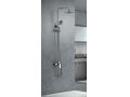 Colonne de douche design, Mitigeur, Rond  20 cm - EJIDO CHROME