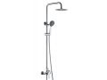 Colonne de douche design, Mitigeur, Rond  20 cm - EJIDO CHROME