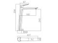 Design wastafelkraan, mengkraan, hoogte 157 en 294 mm - EJIDO BLACK