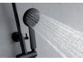 Design Shower column, Mixer Tap, Round ø 20 cm - EJIDO BLACK