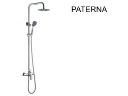 Design Kolumna prysznicowa, Bateria mieszajÄ…ca, OkrÄ…gÅ‚a ø 20 cm - PATERNA CHROME