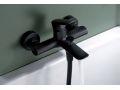 Badmengkraan met douche, thermostatisch - PATERNA BLACK