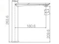 Design wastafelkraan, mengkraan, hoogte 159 en 267 mm - PATERNA nickel brossÃ©