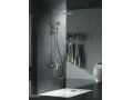 Design Shower column, Mixer Tap, Round ø 20 cm - PATERNA NICKEL BROSSÉ