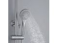 Design Shower column, Mixer Tap, Round ø 20 cm - PATERNA NICKEL BROSSÉ
