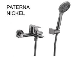 Bateria wannowa z prysznicem, termostatyczna - PATERNA NICKEL BROSSÃ‰