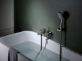 Robinetterie baignoire douche, thermostatique - PATERNA NICKEL BROSS