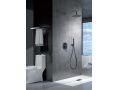 Douche encastrable, mlangeur, ciel de pluie rond  25 cm - RIOJA BLACK