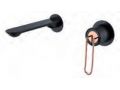 Robinet mural encastr, mitigeur, longueur 200 mm - RIOJA BLACK OR ROSE