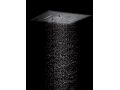 Ingebouwde douche, mengkraan en plafondlamp met waterval, regen en micro-regen - SANTANDER BLACK