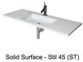 Designer hÃ¥ndvask, 120 x 50 cm, i Solid-Surface mineralharpiks - STIL 45