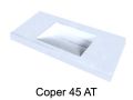Plan vasque design, 120 x 50 cm, en rsine minrale Solid-Surface - COPER 45