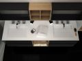 Plan vasque design, 120 x 50 cm, en rsine minrale Solid-Surface - COPER 45